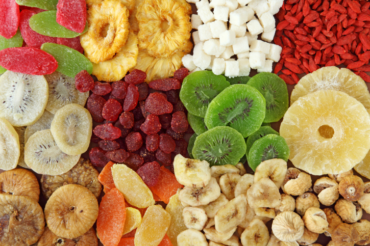 Mix of dried fruits